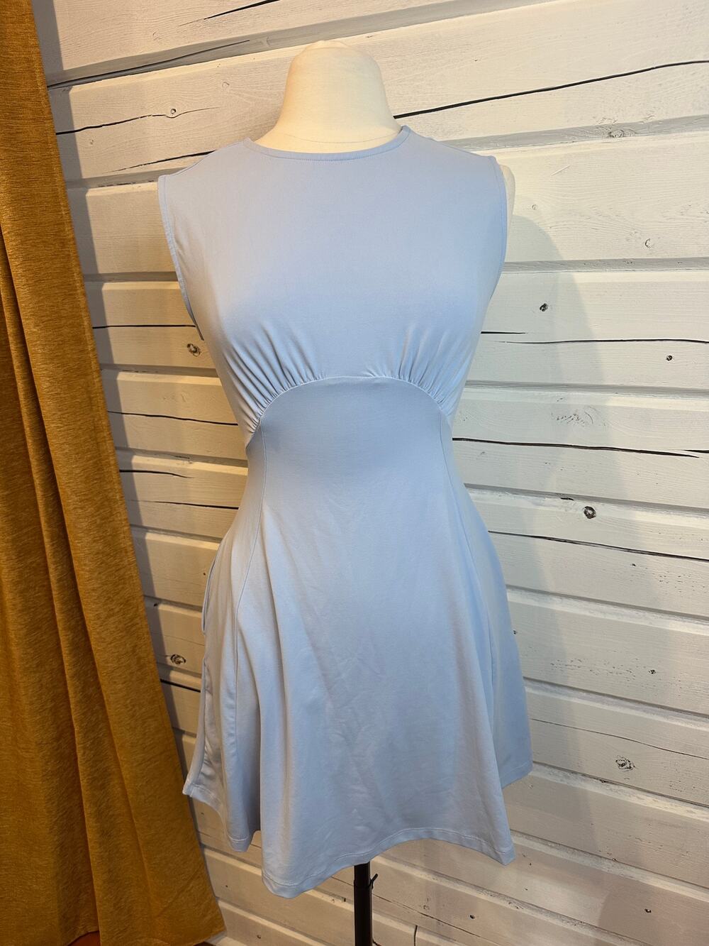 Maeve Anthropologie Light Blue Cutout Waist Mini Dress XS